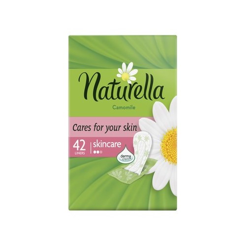 Naturella Camomile Skincare Ежедневни превръзки с лайка х42 броя