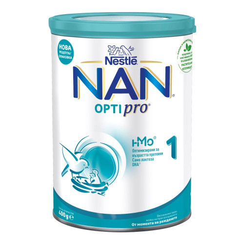 Nestle NAN Optipro 1 HM-O Обогатено мляко за кърмачета х400 г