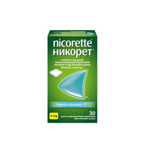 Nicorette Ice Mint Никотинови дъвки 4 мг х30 броя