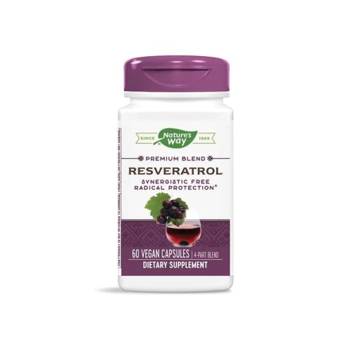 Nature's Way Resveratrol Forte Ресвератрол форте за антиоксидантна защита 325 мг х60 V капсули