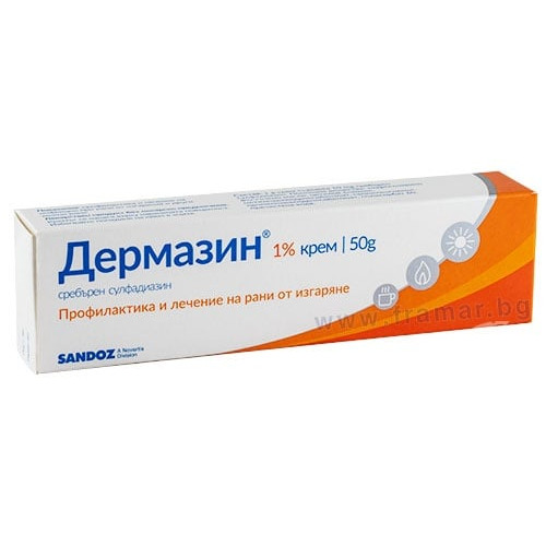 Дермазин крем при рани х50 г Sandoz