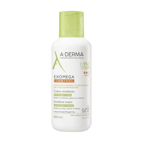 A-Derma Exomega Control Емолиентен крем за суха и атопична кожа 400 мл