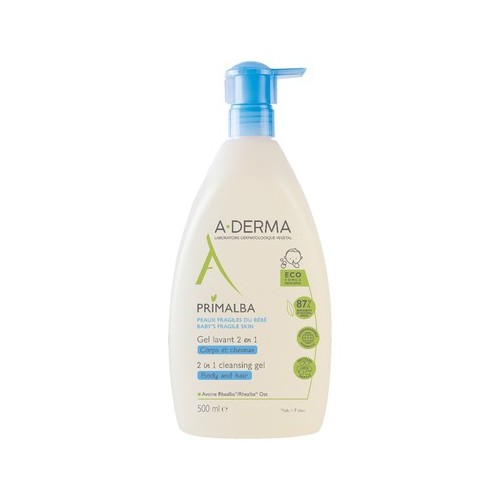 A-Derma Primalba 2в1 Почистващ гел х500 мл