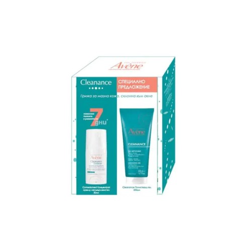 Avene Cleanance Comedomed Концентрат против несъвършенства 30 мл + Avene Cleanance Почистващ гел 200 мл Комплект