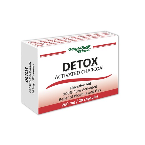 Detox активен въглен 260 мг х20 капсули