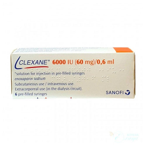 Клексан шпр.амп.60мг.0.6мл.х6 кутия  SANOFI