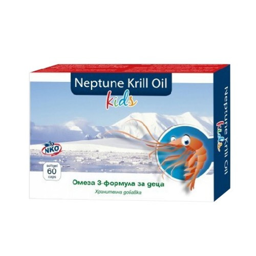 Nordic Krill Oil Kids Омега 3 за деца х60 капсули