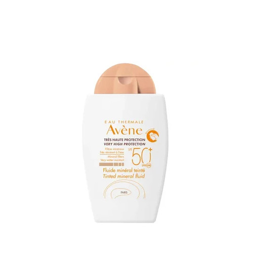 Avene Слънцезащитен тониран минерален флуид за нетолерантна кожа SPF50+ х40 мл