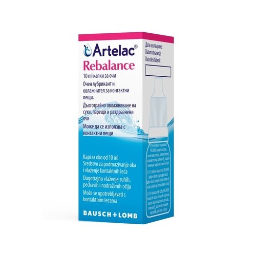 Artelac Rebalance Kапки за очи х10 мл Bausch+Lomb