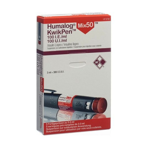 ХУМАЛОГ МИКС 50 КУИК ПЕН 300 IU * 10 / Humalog Mix50 KwikPen, 300IU x10 