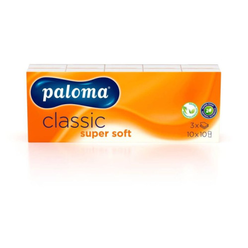 Paloma Classic Super Soft Стек Носни кърпи 10 бр