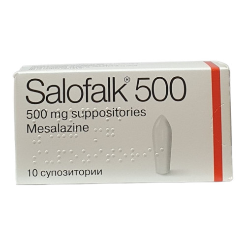 САЛОФАЛК  супозитории 500 мг х 10бр / Salofalk 500 mg suppositories  х 10