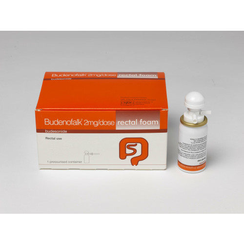 Буденофалк 2 mg/напръскване ректална пяна х14 дози  / Budenofalk rectal foam 2mg/puff - 14 puffs x1