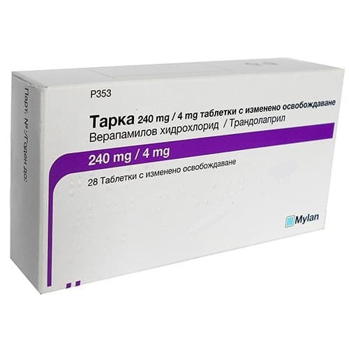 ТАРКА РЕТАРД капсули 240 мг / 4 мг х 28 / Tarka 240 mg/4 mg modified-release tablets