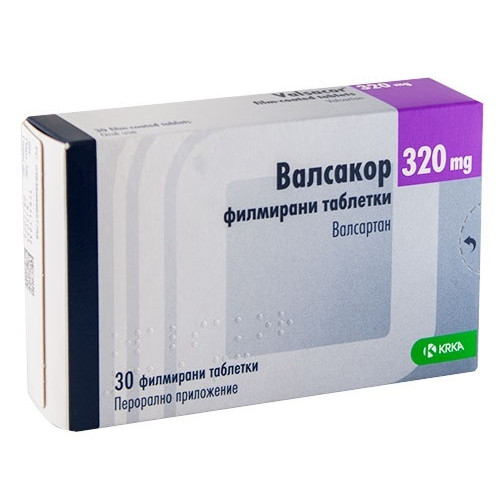 Валсакор 320 мг х28 филмирани таблетки /Valsacor film-coated tablet 320 mg x30