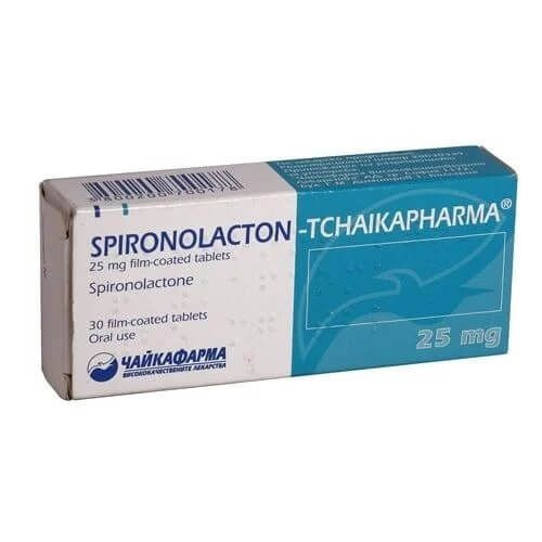 Спиронолактон 25 мг х 30 табл /Spironolacton-tchaikapharma film-coated tablet 25 mg x30