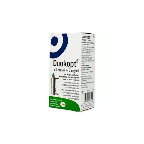 ДУОКОПТ 20 mg/ml + 5 mg/ml капки за очи, разтвор/Duokopt eye drops, solution 20 mg/ml+5 mg/ml – 10 ml x1