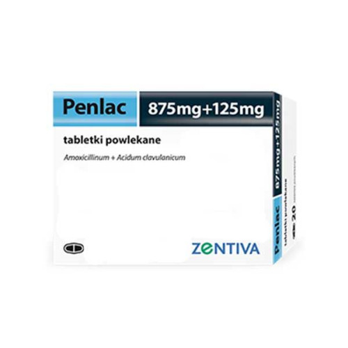 Пенлак таблетки 875мг/125мг х 14 / Penlac 875 mg/125 mg film-coated tablets