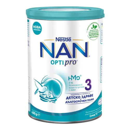 Nestle NAN Optipro 3 HM-O Обогатена млечна напитка 12+ 400 гр