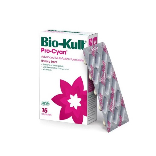 Bio-Kult Pro-Cyan за поддържане на здрави пикочни пътища х15 капсули