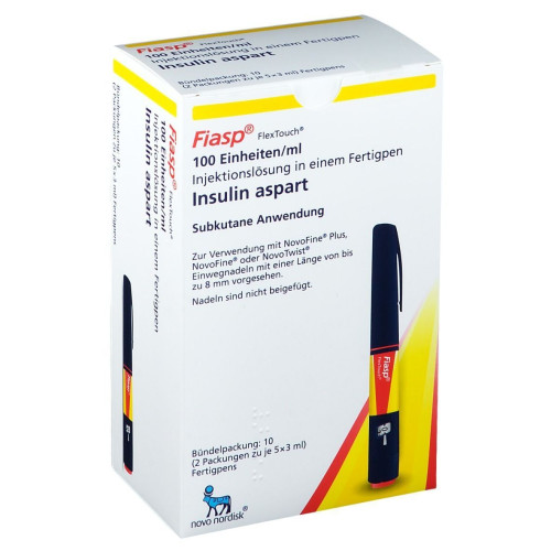 Fiasp solution for injection 100 iu/ml - 3 ml x10