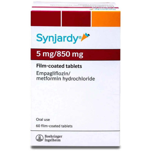 Synjardy film-coated tablet 5 mg/850 mg x60