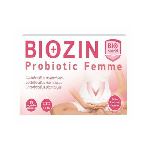 Biozin Probiotic Femme за баланс на вагиналната флора х15 капсули