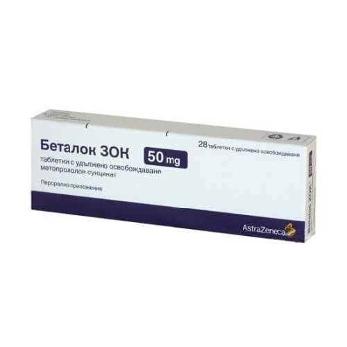 Betaloc zok prolonged-release tablet 50 mg x28