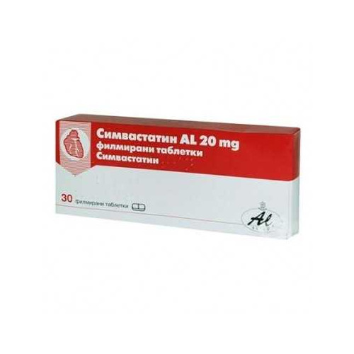 Simvastatin al 20 film-coated tablet 20 mg x30