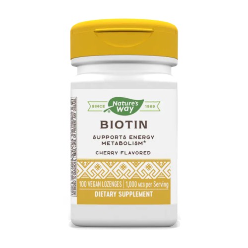 Nature’s Way Biotin Биотин за здрави кожа, коса и нокти 1000 мкг 100 капсули